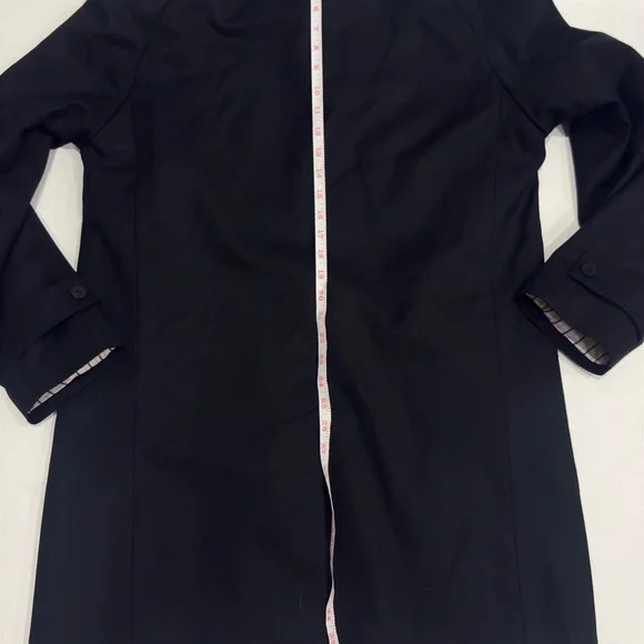 ISAIA San Gennaro Men's Black Wool Coat EU 50 Made in Italy - Picture 13 of 15